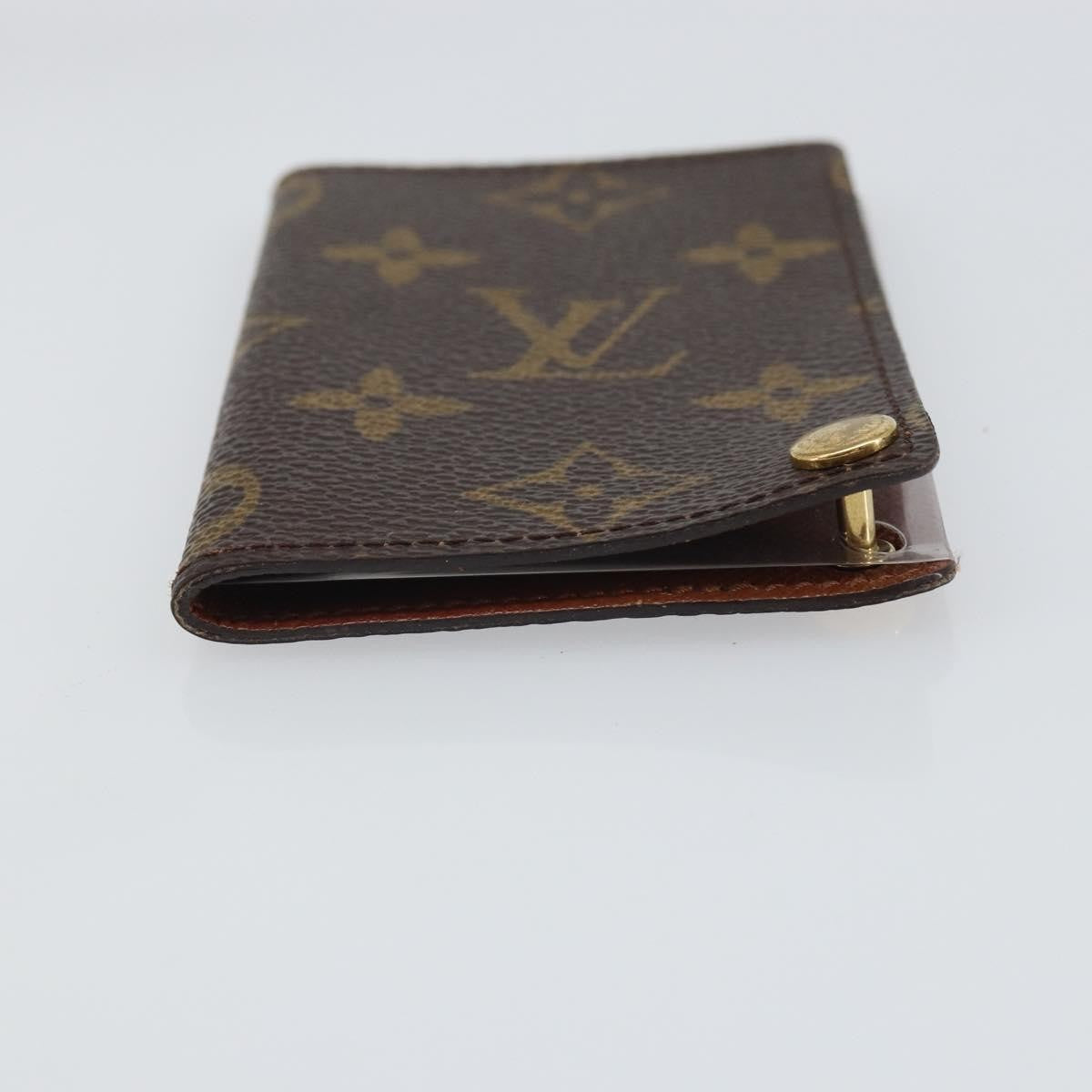 Louis Vuitton Porte Cartes Pression Card Case Monogram Canvas, Brown, Canvas, Card Holder