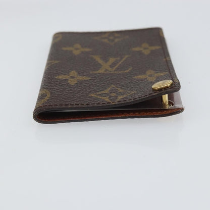 Louis Vuitton Porte Cartes Pression Card Case Monogram Canvas, Brown, Canvas, Card Holder