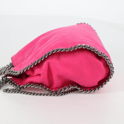 Stella McCartney Falabella Fold Over Suede, Pink, Suede, Shoulder Bag