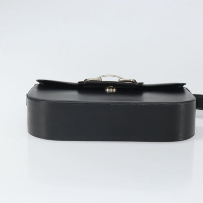 Christian Dior Shoulder Leather, Black, Leather, Shoulder Bag