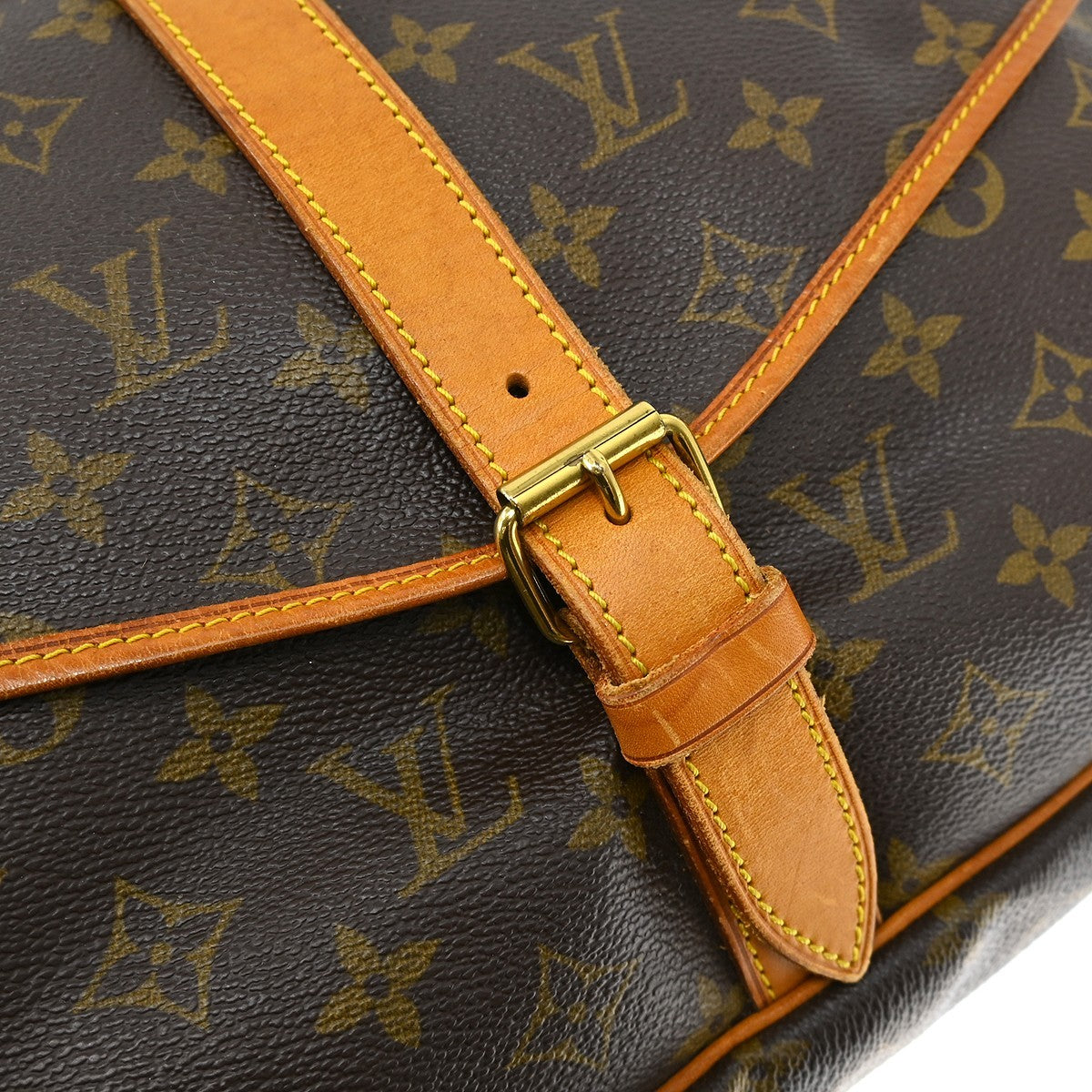 Louis Vuitton Saumur Monogram, Brown, Canvas, Shoulder Bag
