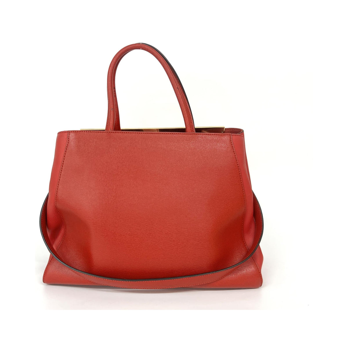 Fendi 2Jours Patent, Red, Leather, Handbag