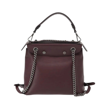Fendi Back to School Leather, Burgundy, Leather, Backpack