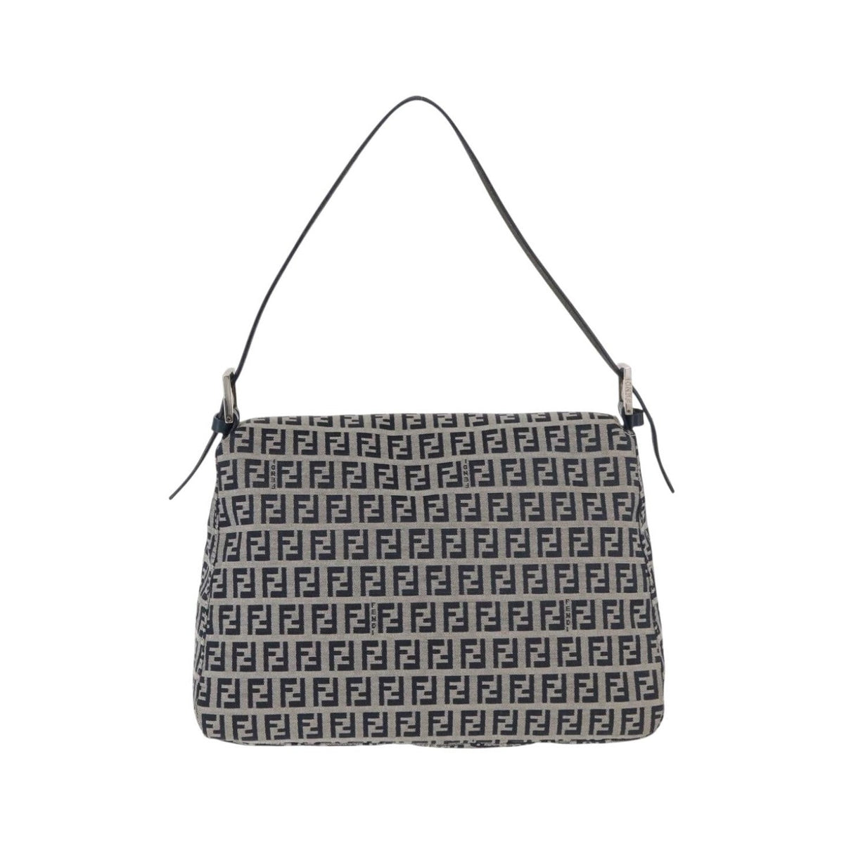 Fendi Baguette Zucchino Canvas, Navy, Canvas, Handbag