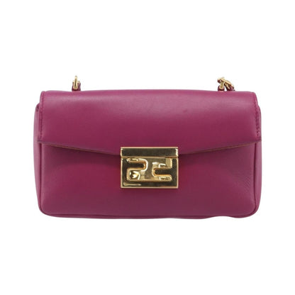 Fendi Be Baguette Flap Leather, Pink, Leather, Handbag