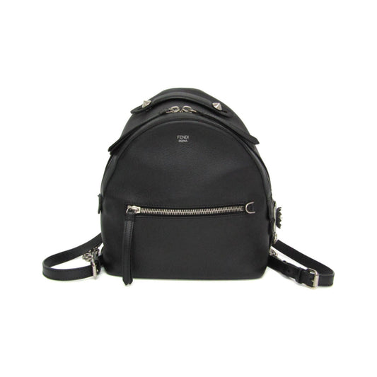 Fendi By The Way Leather with Crystals, Black, Leather, Backpack