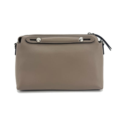 Fendi By The Way Satchel Calfskin, Gray, Calfskin, Handbag