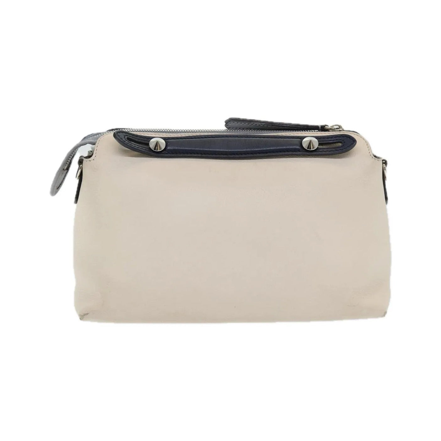 Fendi By The Way Satchel Leather, Beige, Leather, Handbag