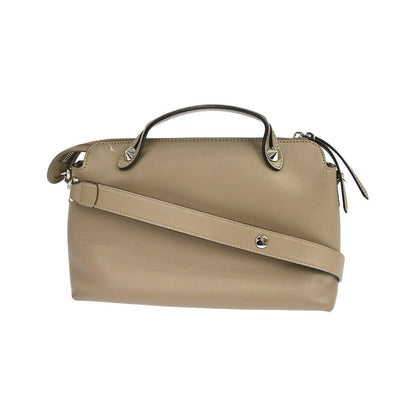 Fendi By The Way Satchel Leather, Beige, Leather, Handbag