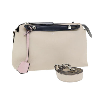 Fendi By The Way Satchel Leather, Beige, Leather, Handbag