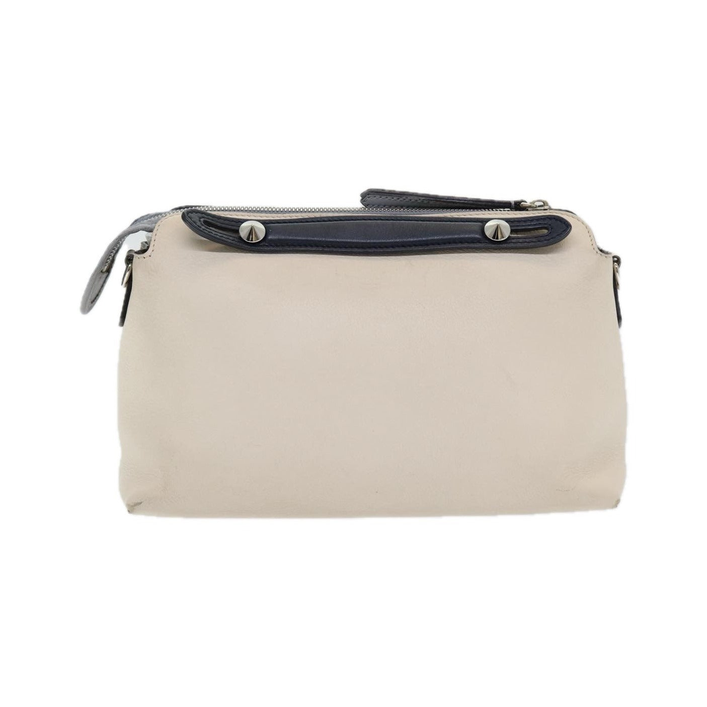 Fendi By The Way Satchel Leather, Beige, Leather, Handbag