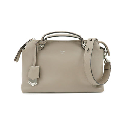 Fendi By The Way Satchel Leather, Beige, Leather, Handbag