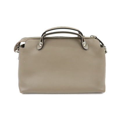 Fendi By The Way Satchel Leather, Beige, Leather, Handbag