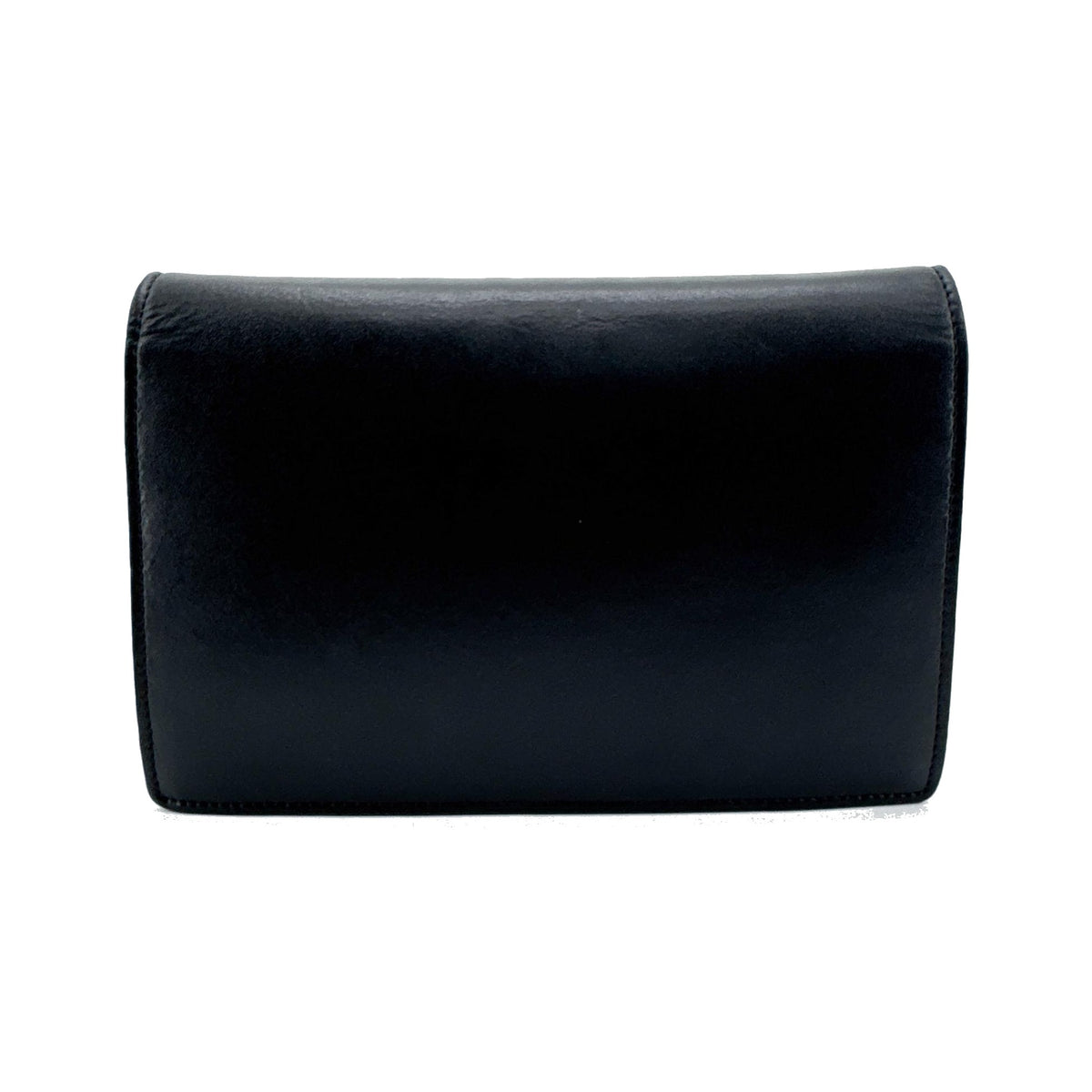 Fendi F is Fendi Envelope Wallet on Chain Leather, Black, Leather, Clutch