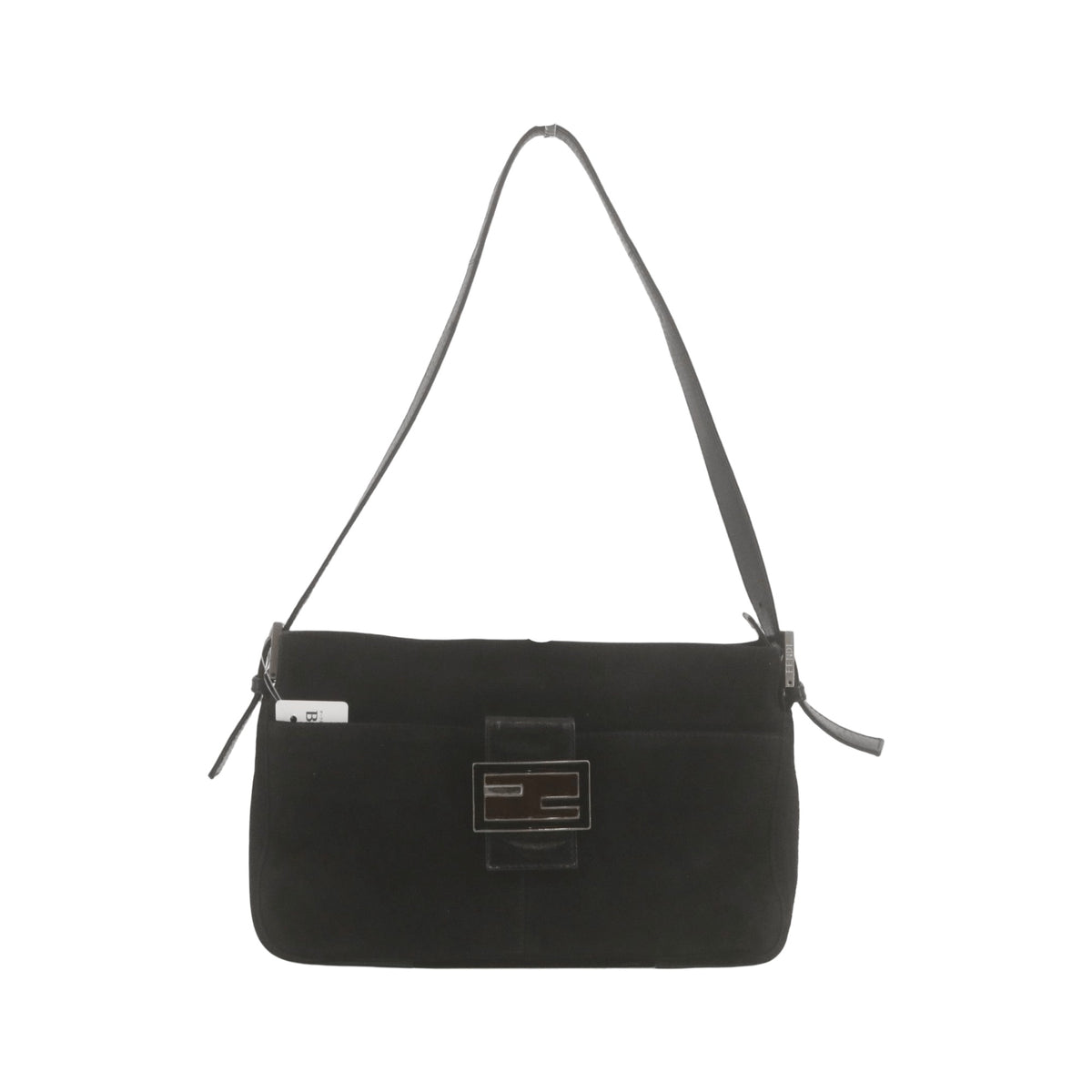 Fendi FENDI BAGUETTE SUEDE Suede noir, Black, Suede, Shoulder Bag