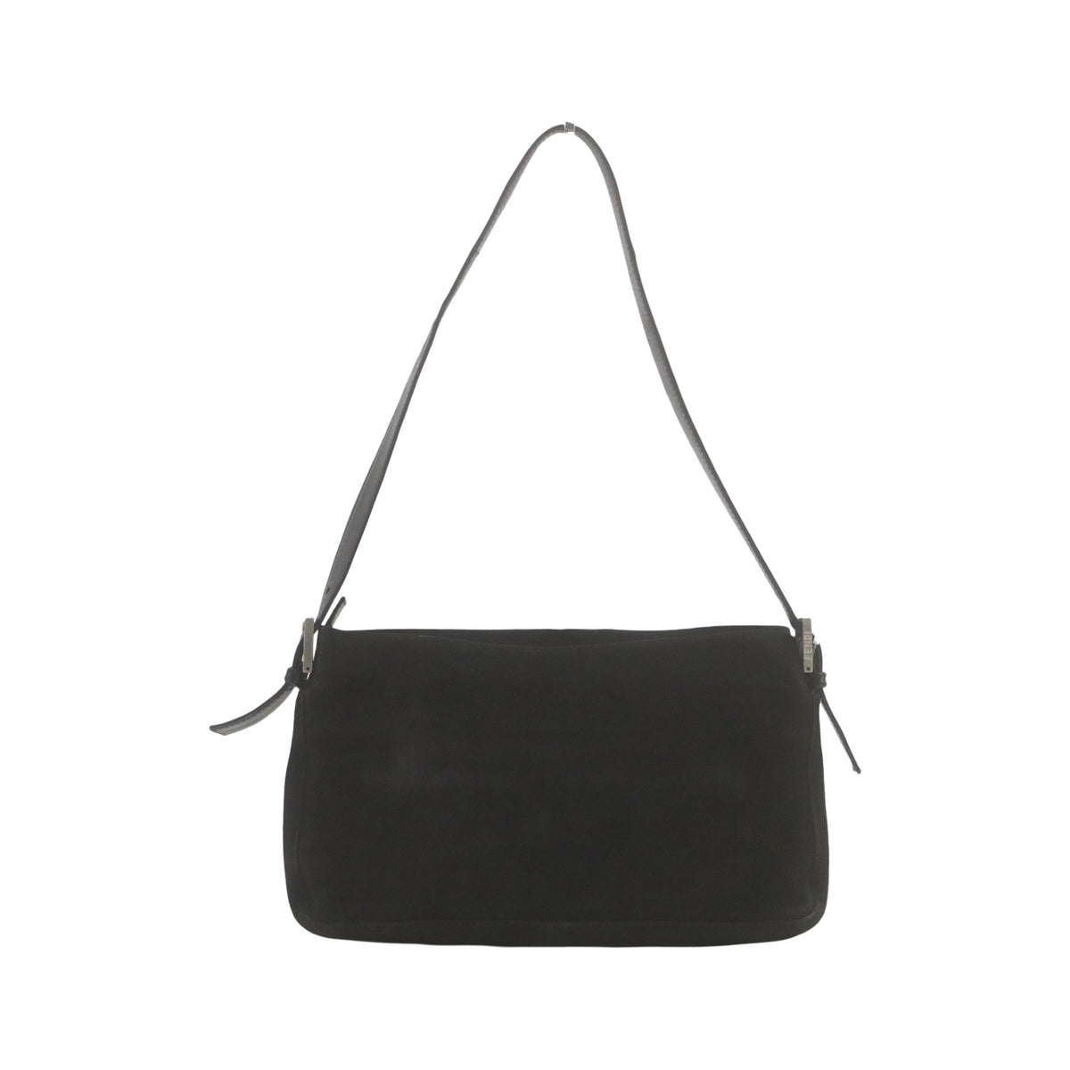 Fendi FENDI BAGUETTE SUEDE Suede noir, Black, Suede, Shoulder Bag