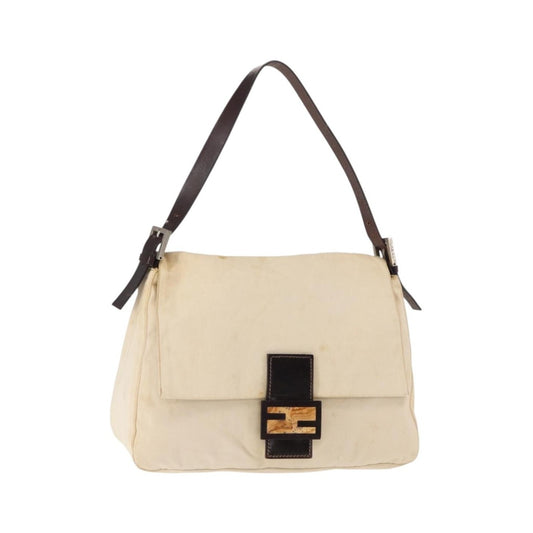 Fendi Fendi mamma baguette monogram, Beige, Canvas, Handbag