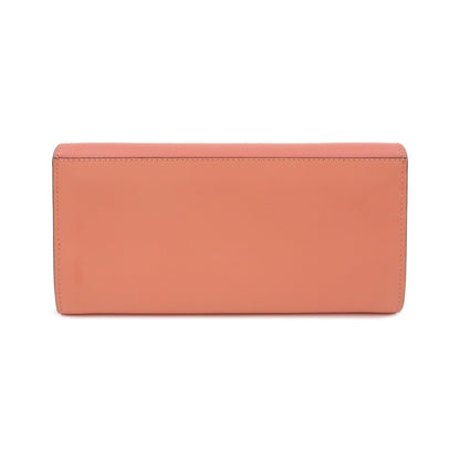 Fendi FF Diamonds Continental Chain Leather, Pink, Leather, Crossbody Bag