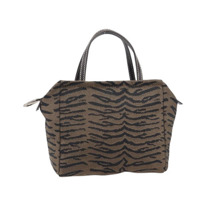Fendi Handbag canvas, Brown, Canvas, Handbag