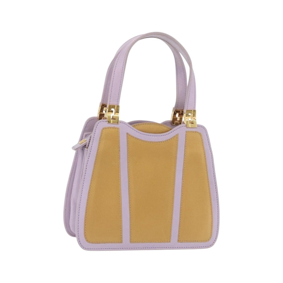 Fendi Handbag cuir, Purple, Leather, Handbag