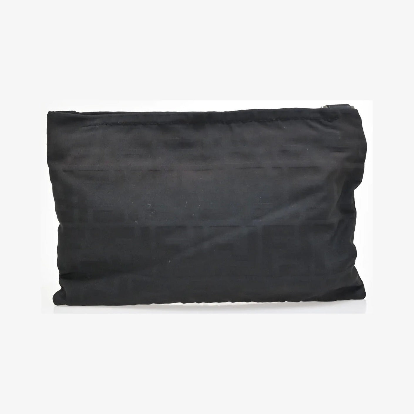 Fendi Logo Zucca Zucca, Black, Canvas, Shoulder Bag