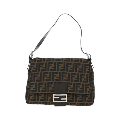 Fendi Mama Forever Zucca Canvas, Brown, Canvas, Handbag