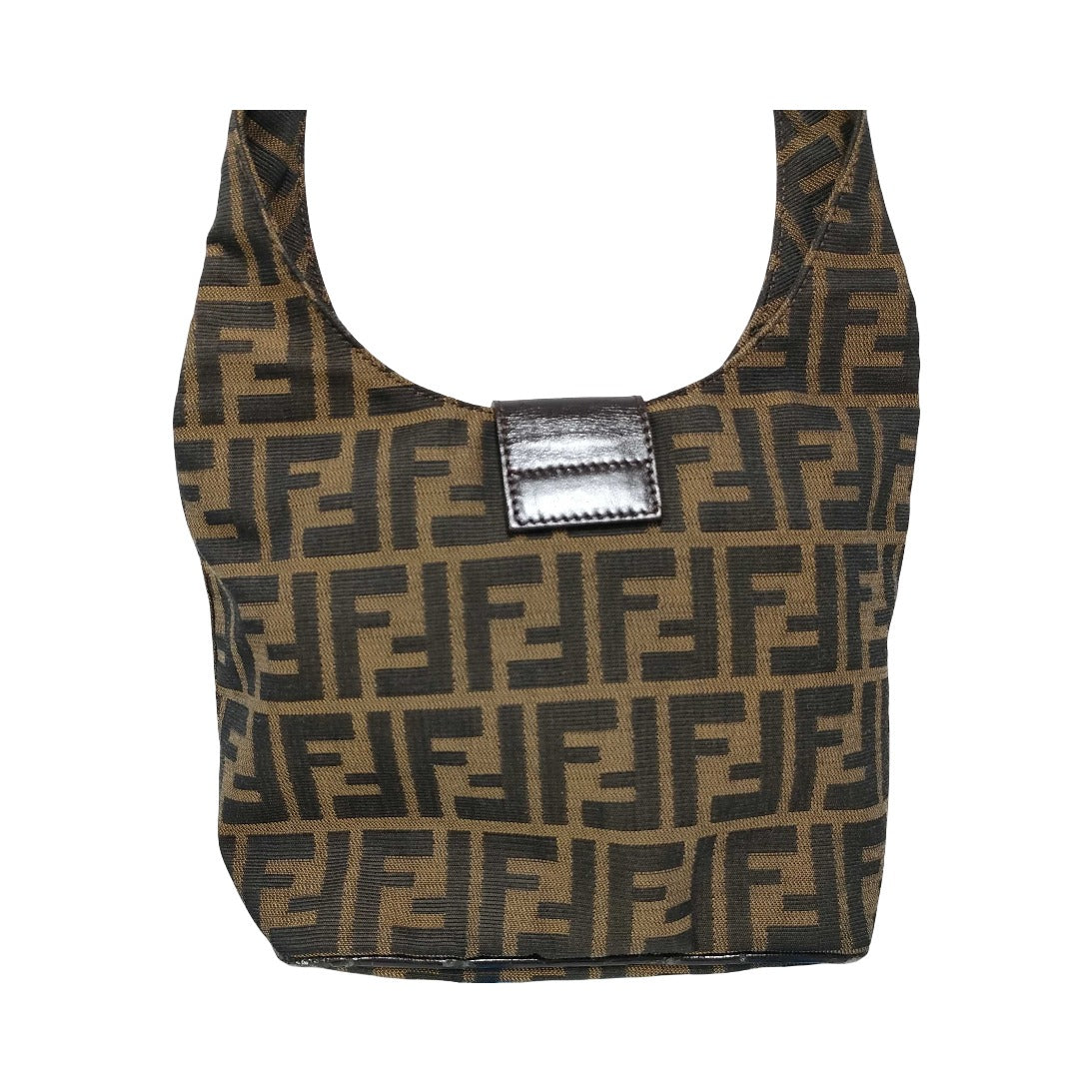 Fendi Mamma Baguette Shoulder Bag Zucca Canvas, Brown, Canvas, Handbag