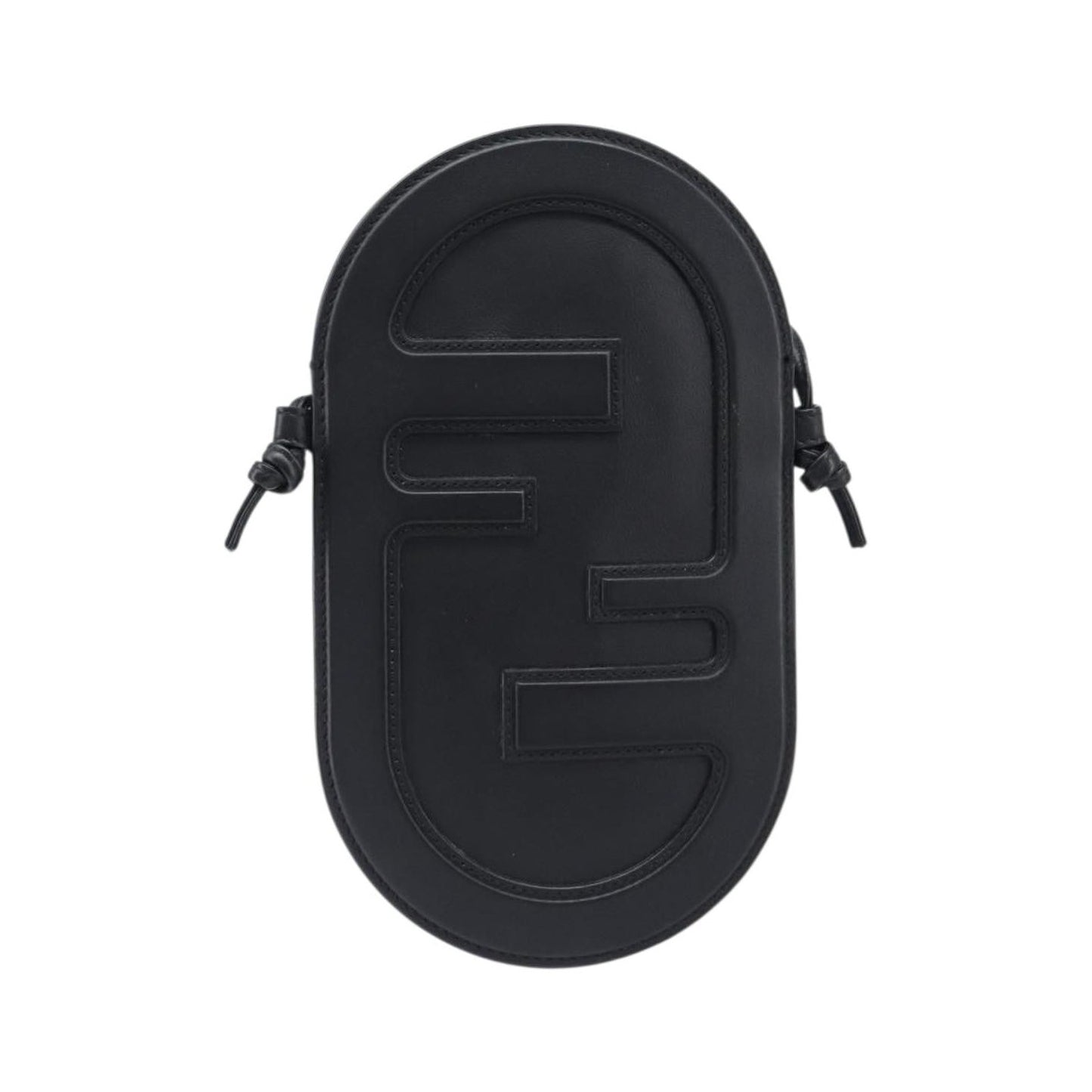 Fendi O'Lock Camera Leather, Black, Leather, Shoulder Bag