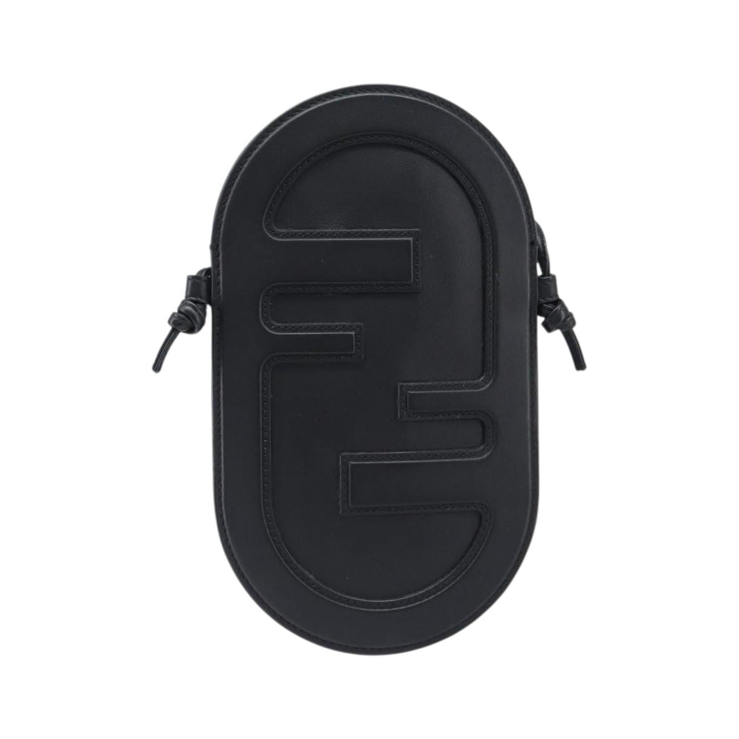 Fendi O'Lock Camera Leather, Black, Leather, Shoulder Bag