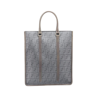 Fendi Open Shopping Zucca Canvas, Gray, Canvas, Tote Bag