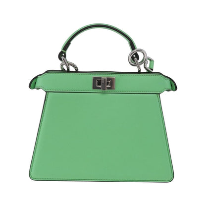 Fendi Peekaboo ISeeU Leather, Green, Leather, Handbag