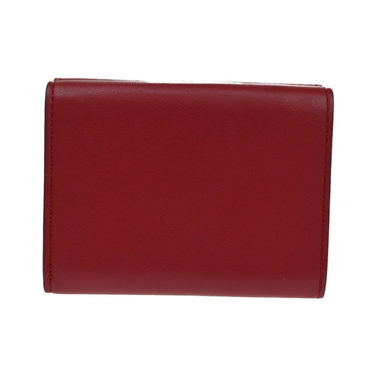 Fendi Peekaboo Leather, Red, Leather, Wallet