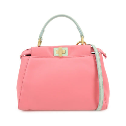 Fendi Peekaboo Leather, Pink, Leather, Handbag