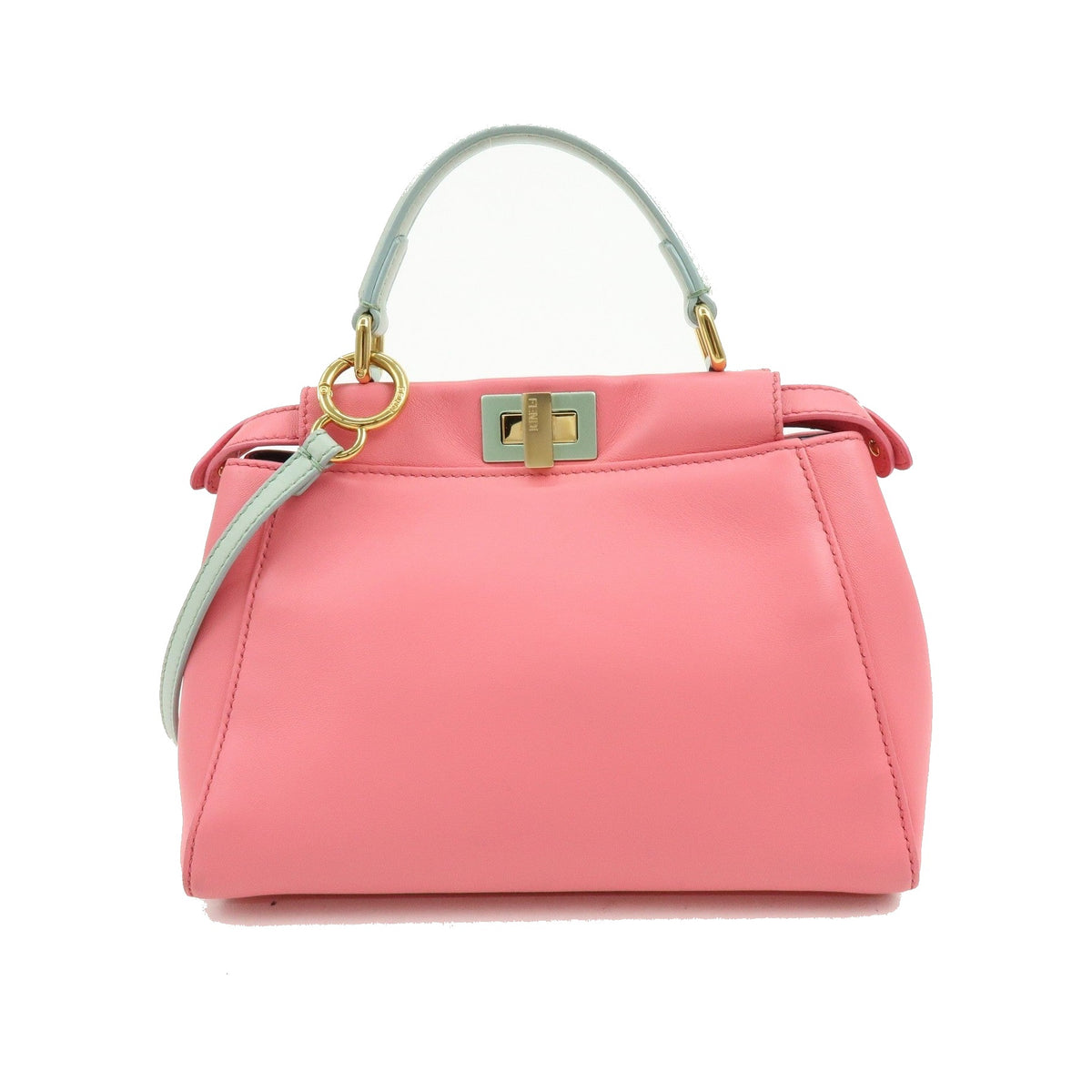 Fendi Peekaboo Leather, Pink, Leather, Handbag