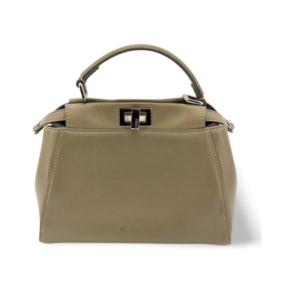 Fendi Peekaboo Ombre Leather, Beige, Leather, Handbag