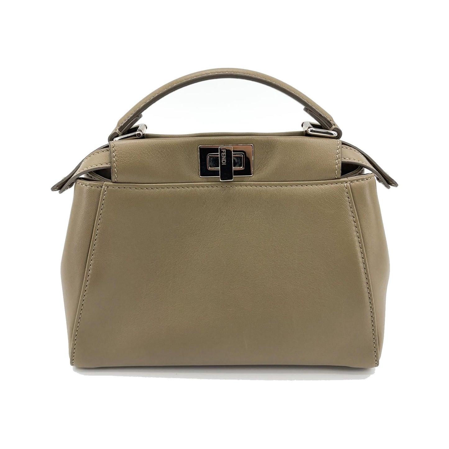 Fendi Peekaboo Ombre Leather, Beige, Leather, Handbag