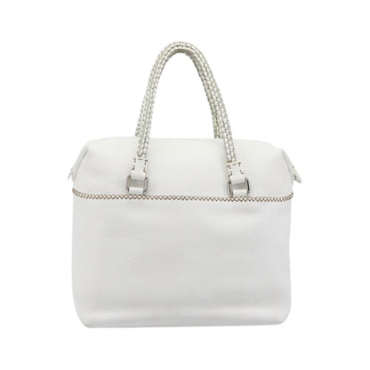 Fendi Selleria 2Bag Leather, White, Leather, Handbag