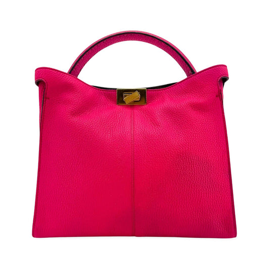 Fendi Selleria Peekaboo Essentially Leather, Pink, Leather, Handbag