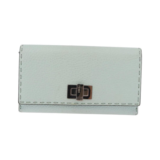 Fendi Selleria Peekaboo Leather, Green, Leather, Wallet
