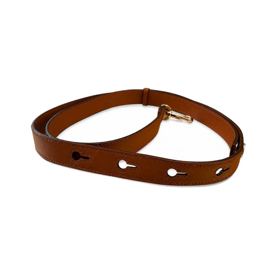 Fendi Selleria Strap You Shoulder Strap Leather, Brown, Leather, Straps