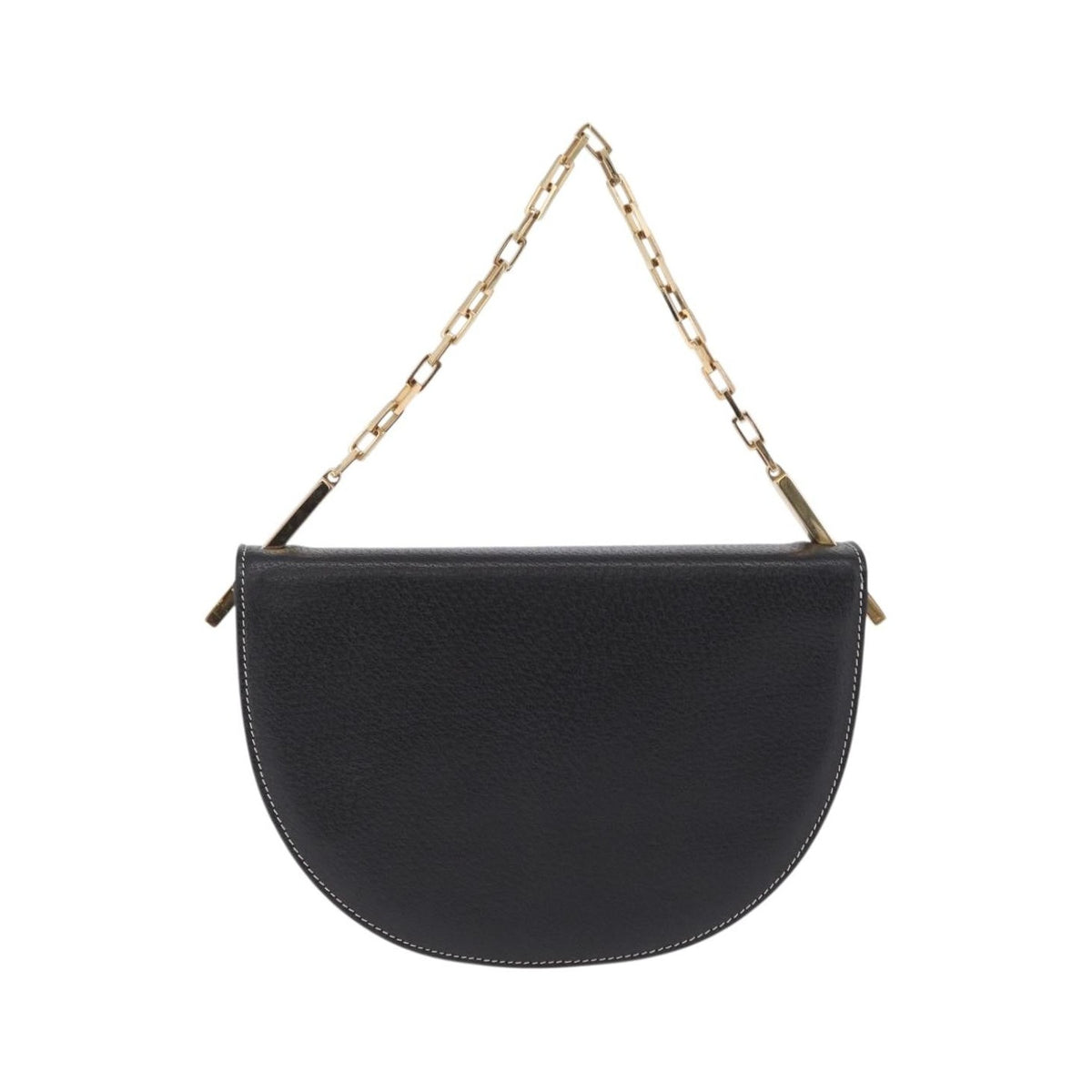 Fendi Shoulder Leather, Black, Leather, Shoulder Bag