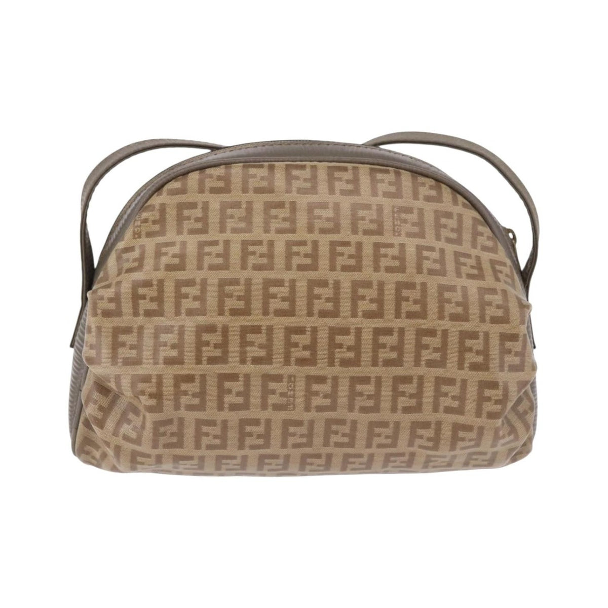 Fendi Shoulder Zucchino Canvas, Beige, Canvas, Shoulder Bag