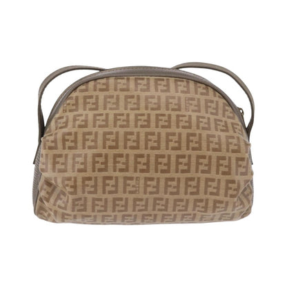 Fendi Shoulder Zucchino Canvas, Beige, Canvas, Shoulder Bag