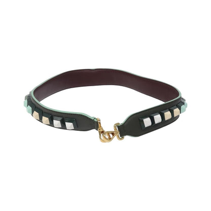 Fendi Strap You Shoulder Strap Leather, Green, Leather, Straps