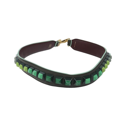 Fendi Strap You Shoulder Strap Leather, Green, Leather, Straps