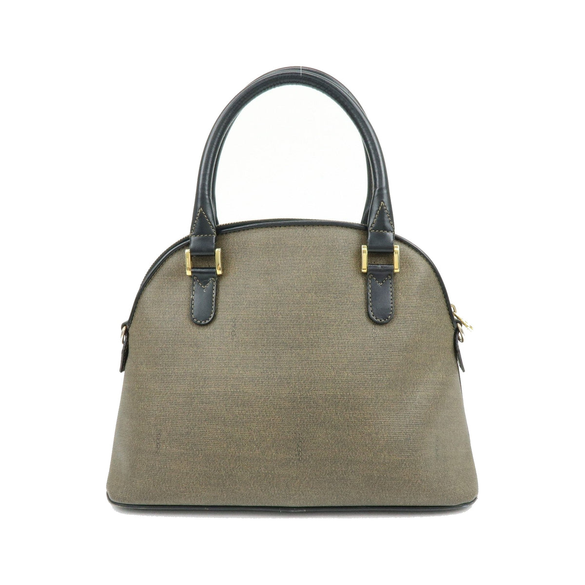 Fendi Vintage Dome Satchel Leather, Brown, Leather, Handbag