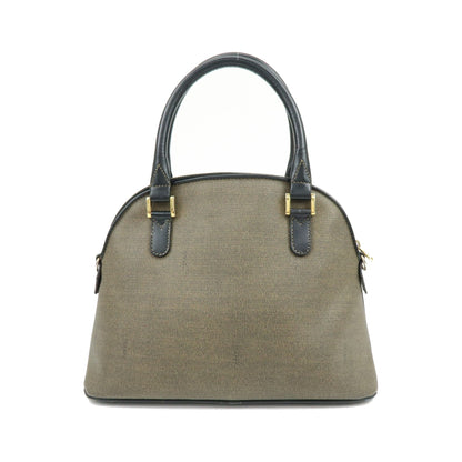 Fendi Vintage Dome Satchel Leather, Brown, Leather, Handbag