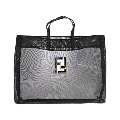 Fendi Vintage FF Mesh, Black, Nylon, Tote Bag