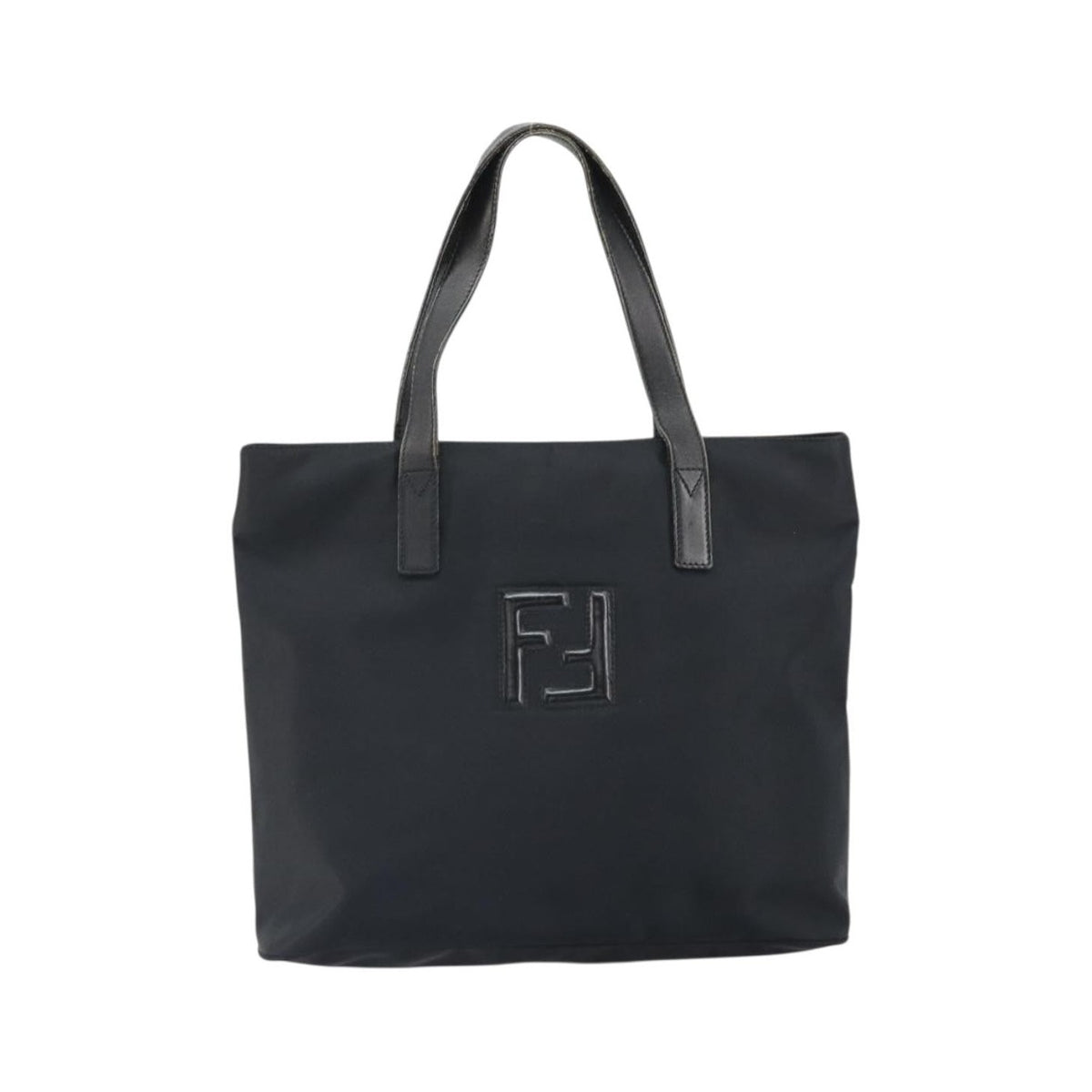 Fendi Vintage FF Nylon, Black, Nylon, Tote Bag