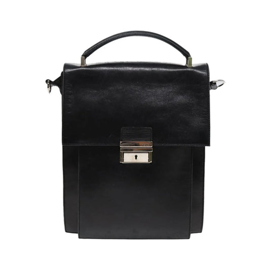 Fendi Vintage Leather, Black, Leather, Handbag